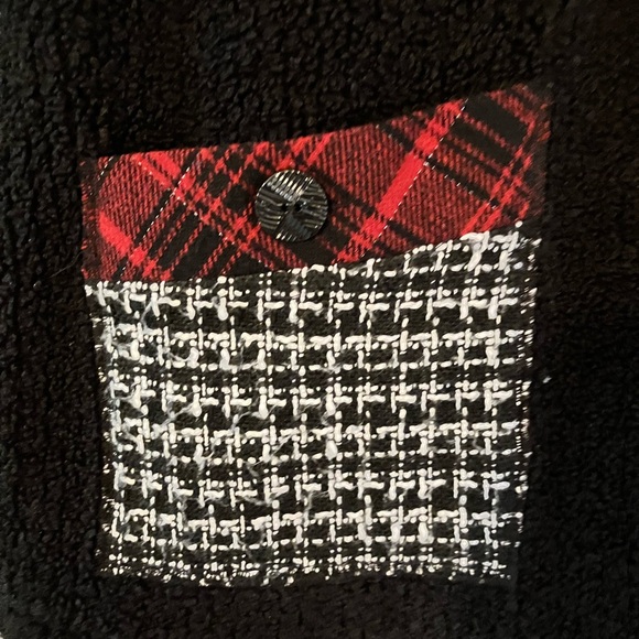 Coldwater Creek Sweater/Jacket/Cardigan, Sz. MP, Multi-Media, Red/Black - Picture 5 of 11